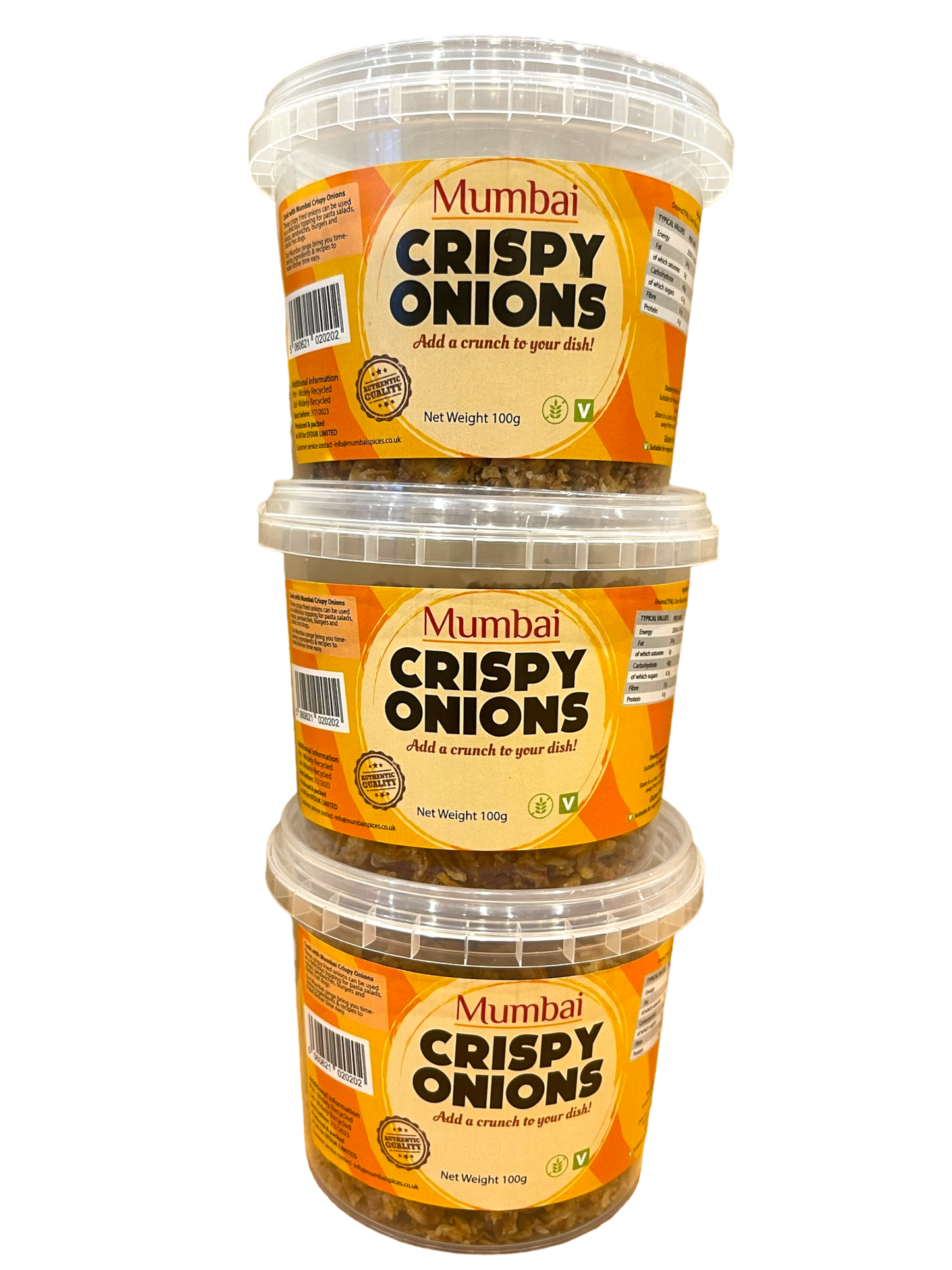 Crispy Onions 6 x 100g Tub