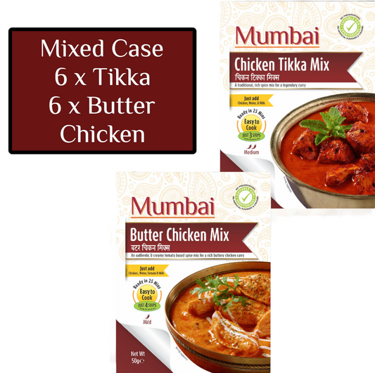 Mixed Case of Mumbai Chicken Tikka Mix & Butter Chicken